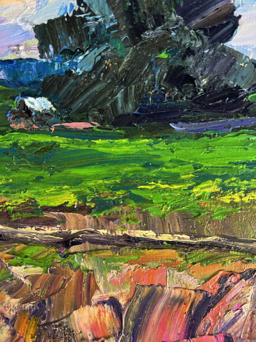 Oil painting The edge of the village Boris Serdyuk - 5