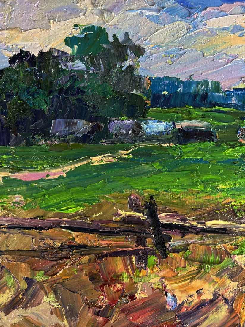 Oil painting The edge of the village Boris Serdyuk - 7