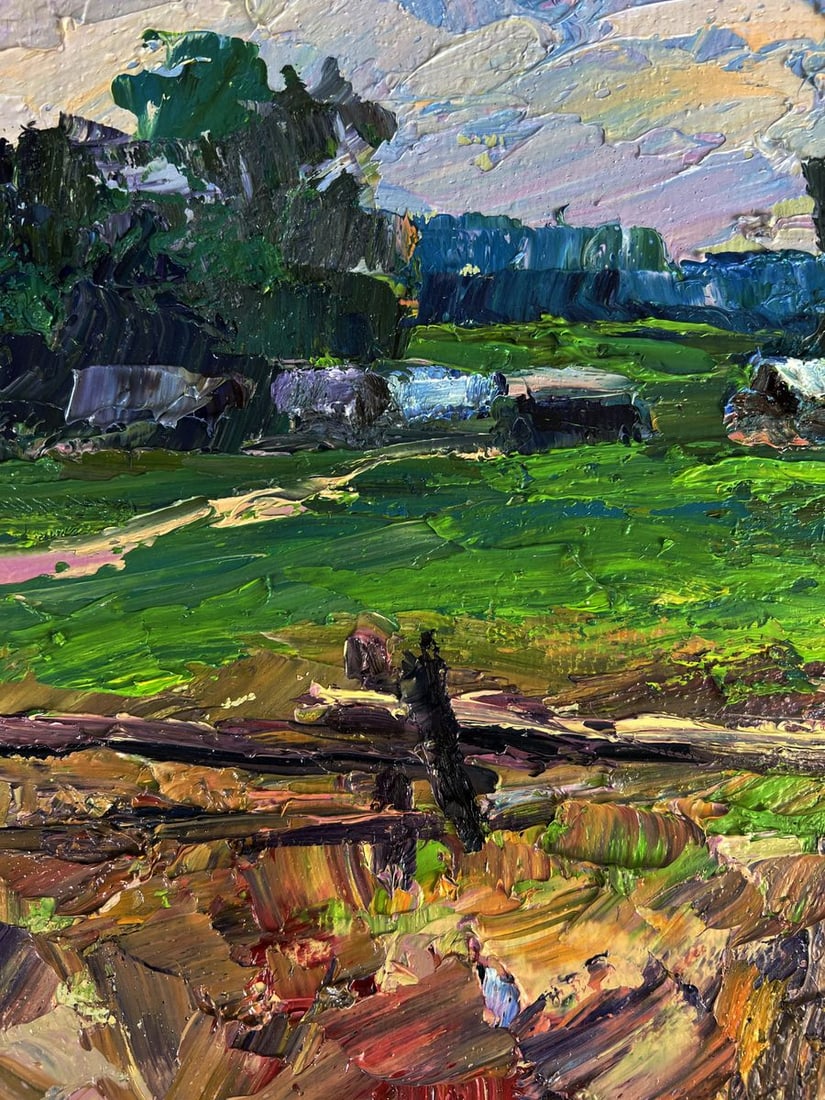 Oil painting The edge of the village Boris Serdyuk - 8
