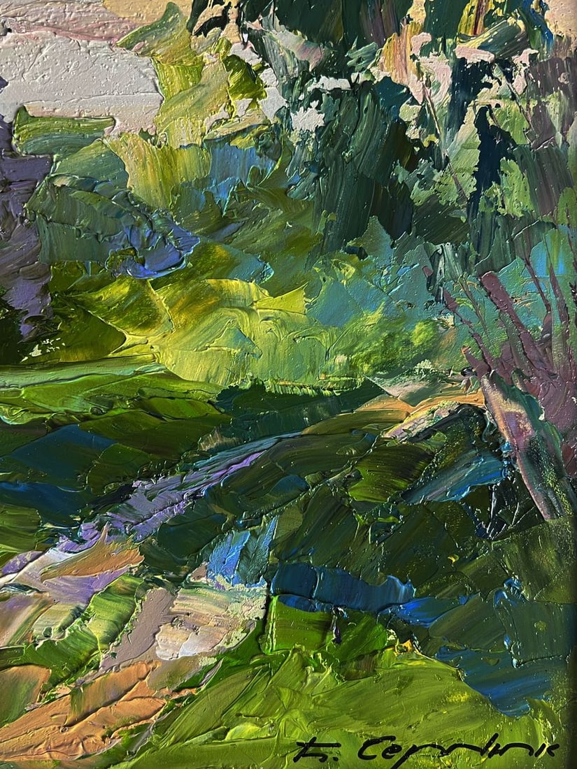 Oil painting Flowers along the road Boris Serdyuk - 10