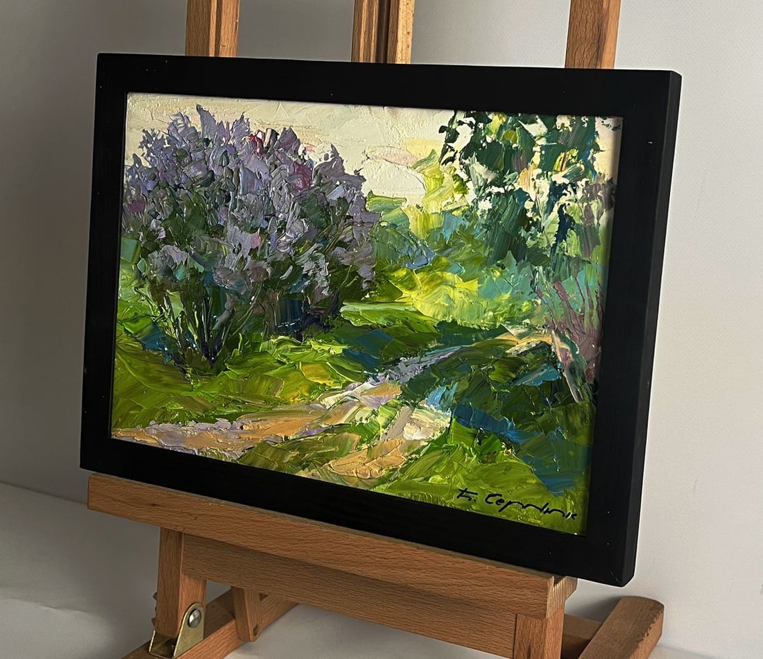 Oil painting Flowers along the road Boris Serdyuk - 2