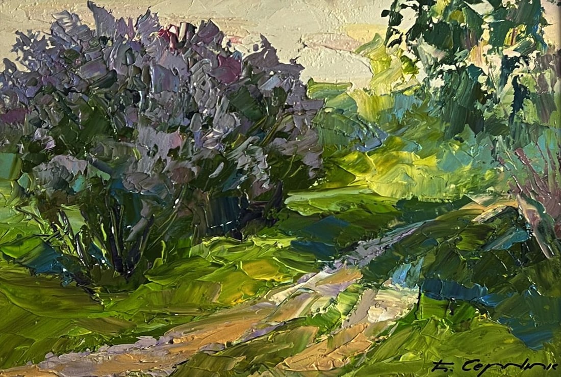 Oil painting Flowers along the road Boris Serdyuk - 3