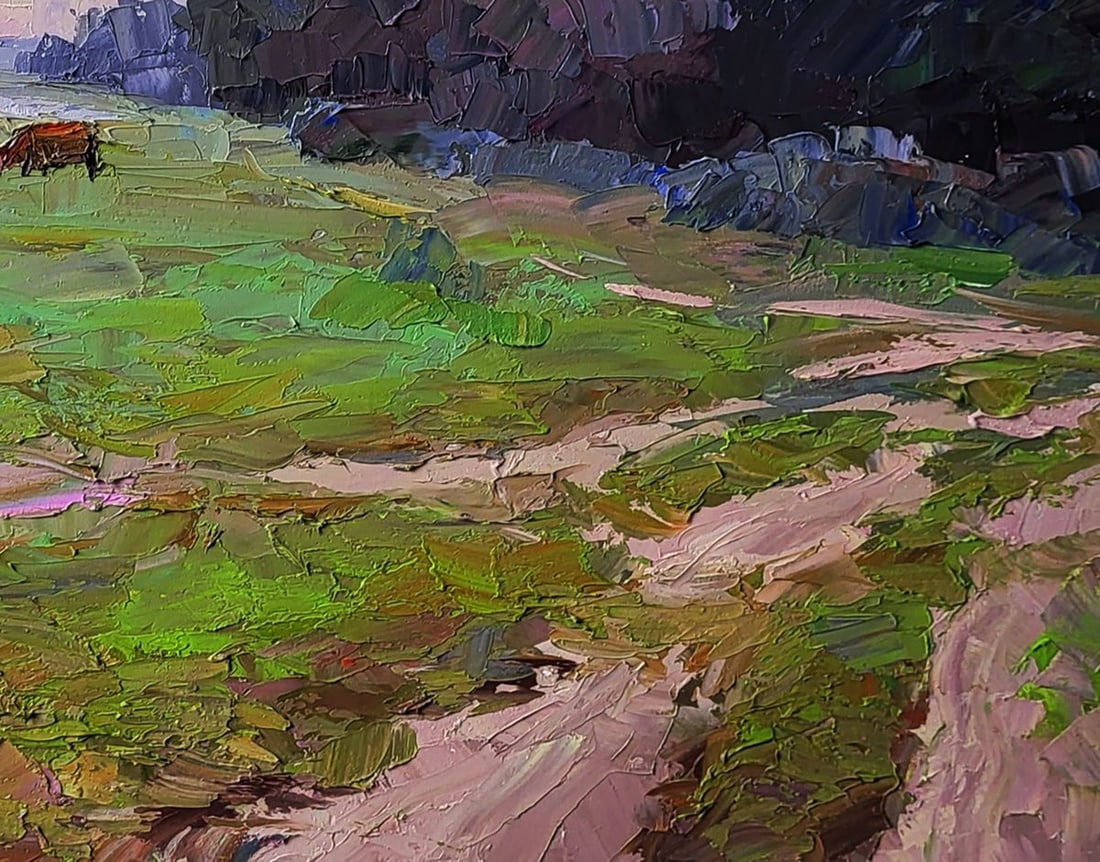 Oil painting Cows in the field Boris Serdyuk - 4