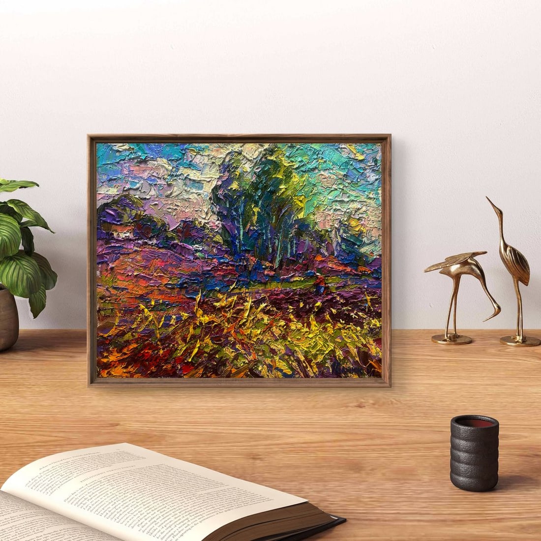 Oil painting Spring gardens in the morning light Oleksiy Ivanyuk - 3