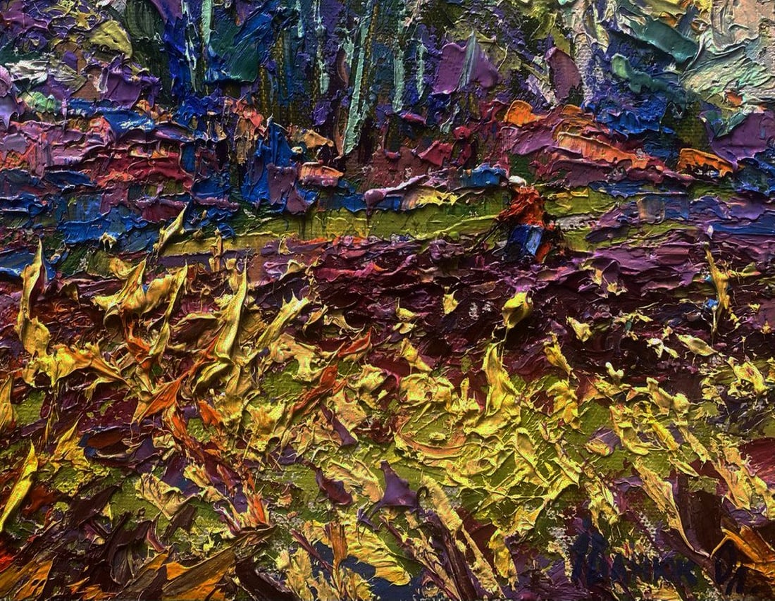 Oil painting Spring gardens in the morning light Oleksiy Ivanyuk - 6