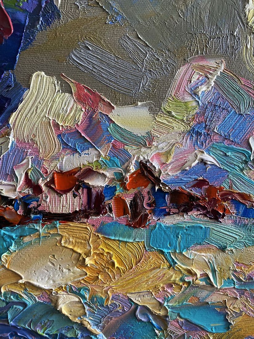 Oil painting Hot day in the village Oleksiy Ivanyuk - 4