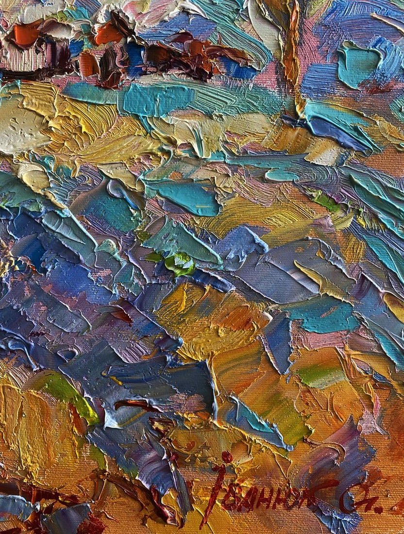 Oil painting Hot day in the village Oleksiy Ivanyuk - 7