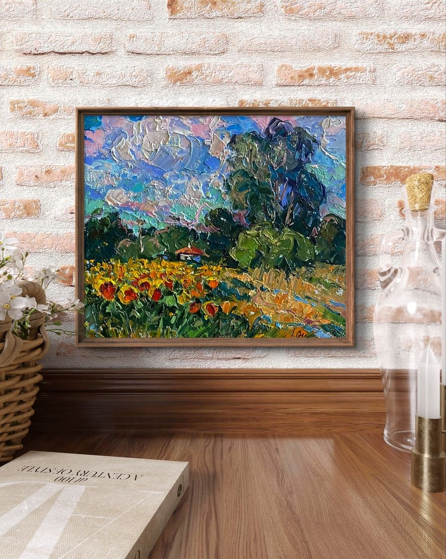 Oil painting Field of sunflowers Oleksiy Ivanyuk - 2