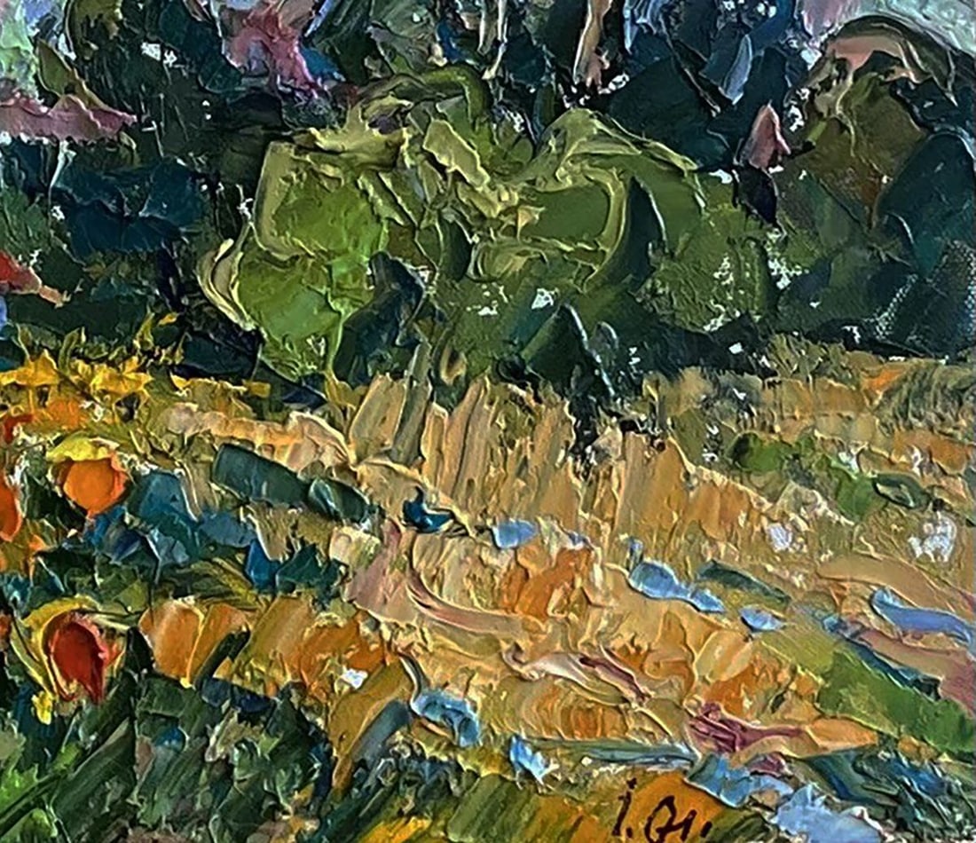 Oil painting Field of sunflowers Oleksiy Ivanyuk - 4