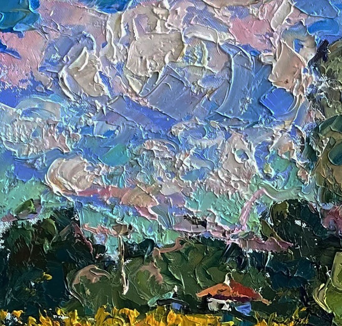 Oil painting Field of sunflowers Oleksiy Ivanyuk - 6