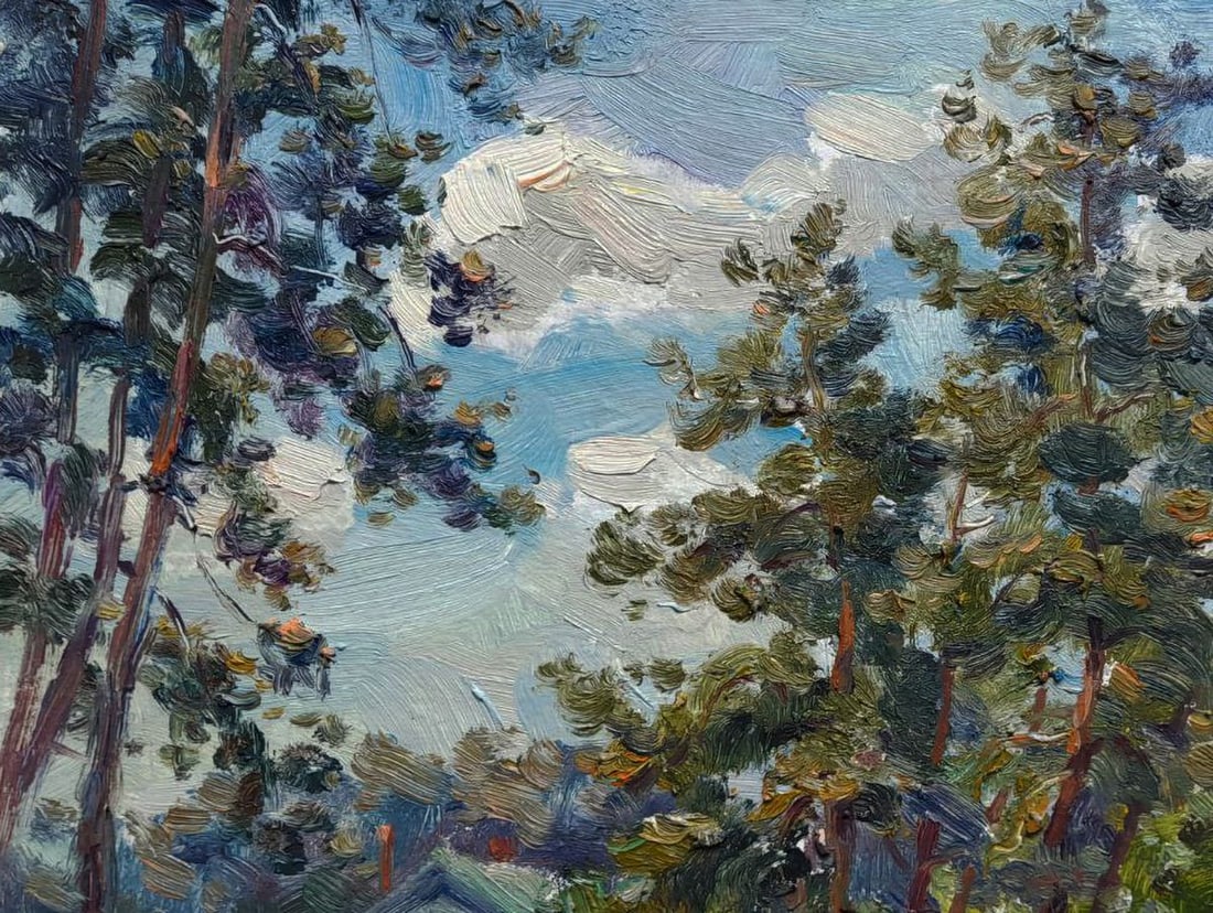 Oil painting House in the forest Ivan Kovalenko - 2