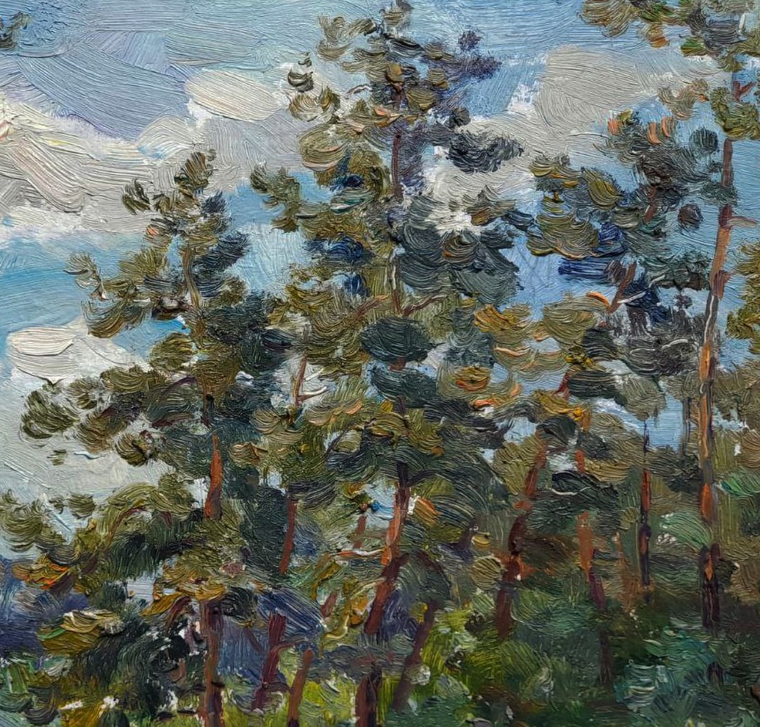 Oil painting House in the forest Ivan Kovalenko - 3