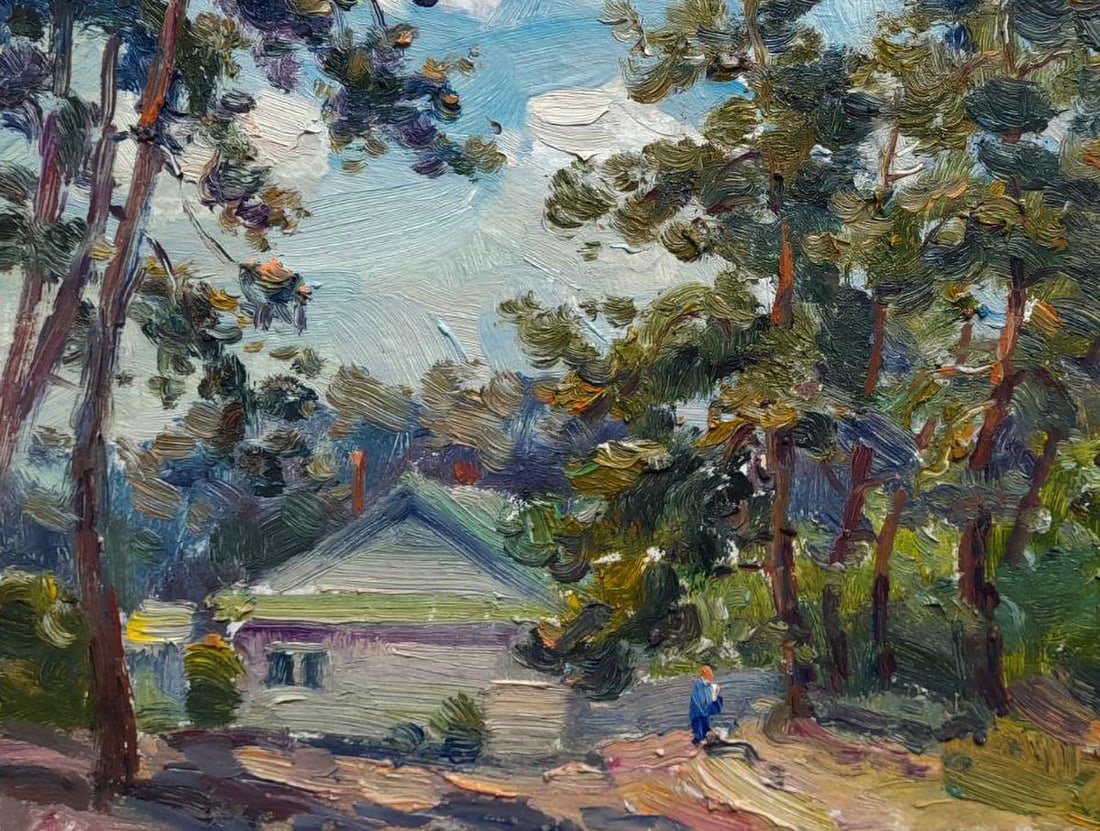 Oil painting House in the forest Ivan Kovalenko - 4