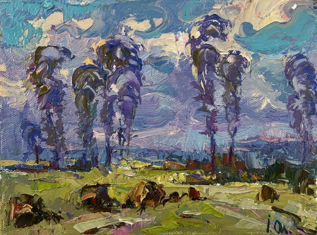 Oil painting Spring coolness hugging the earth Oleksiy Ivanyuk - 3