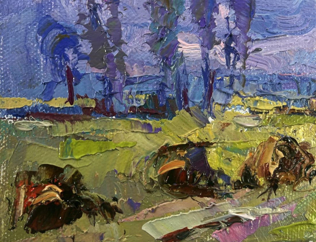 Oil painting Spring coolness hugging the earth Oleksiy Ivanyuk - 5