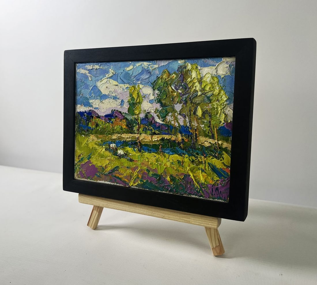 Oil painting Echoes of spring and water's glimmer Oleksiy Ivanyuk - 2