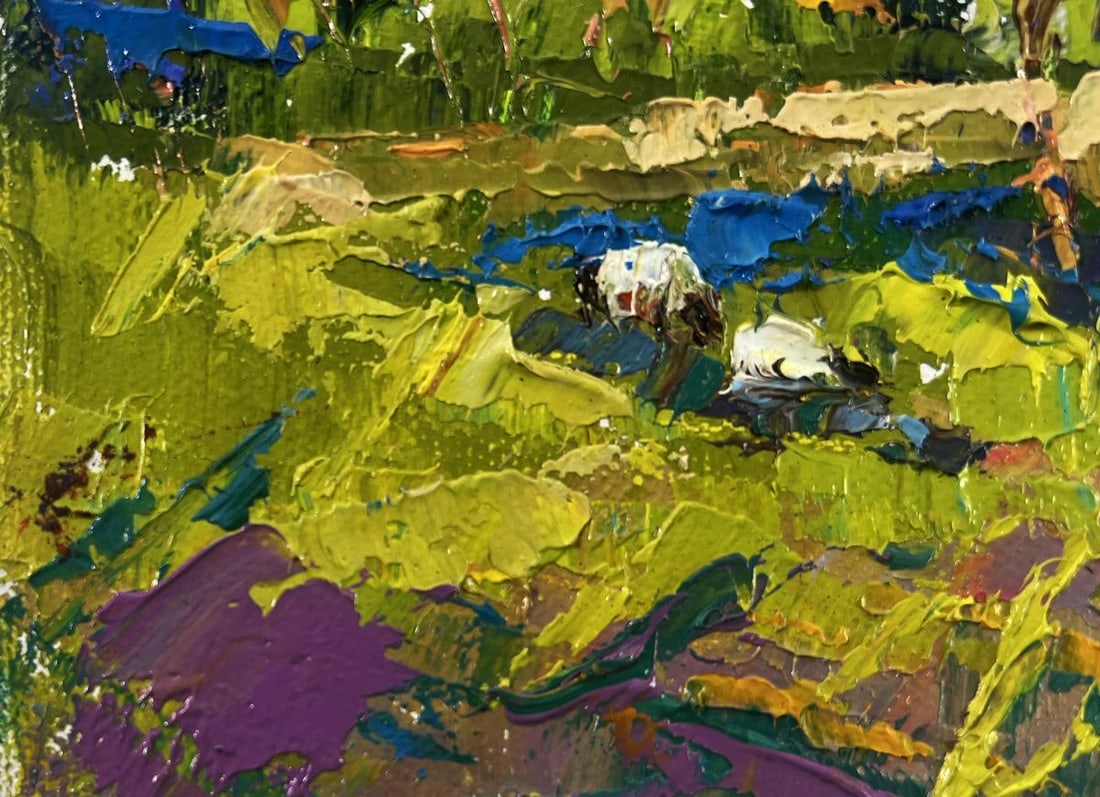 Oil painting Echoes of spring and water's glimmer Oleksiy Ivanyuk - 6