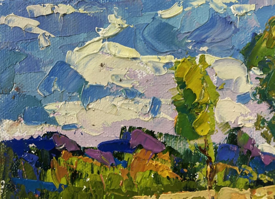 Oil painting Echoes of spring and water's glimmer Oleksiy Ivanyuk - 7