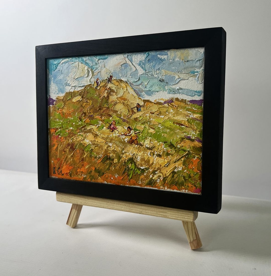 Oil painting Gentle wind over the haystack Oleksiy Ivanyuk - 2