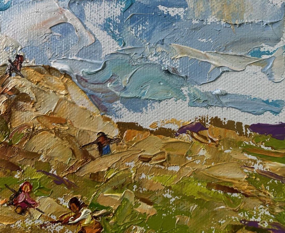 Oil painting Gentle wind over the haystack Oleksiy Ivanyuk - 4