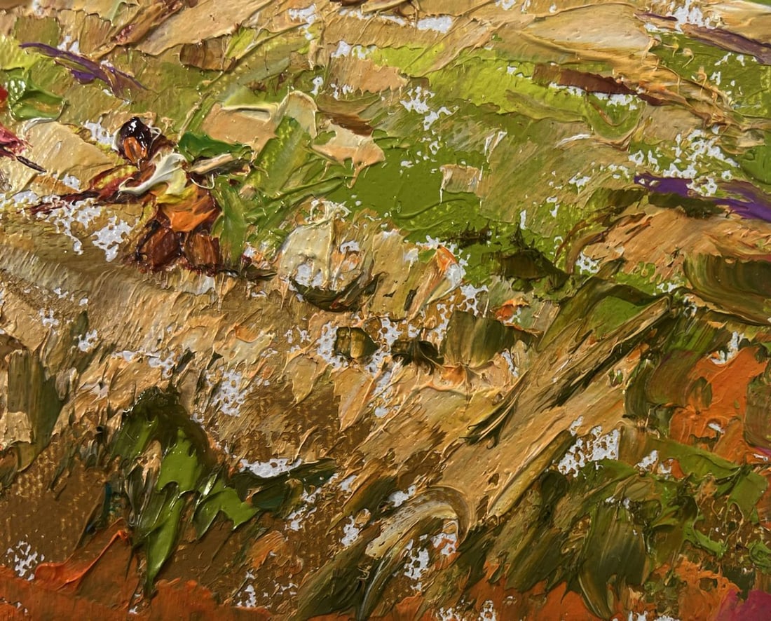 Oil painting Gentle wind over the haystack Oleksiy Ivanyuk - 5