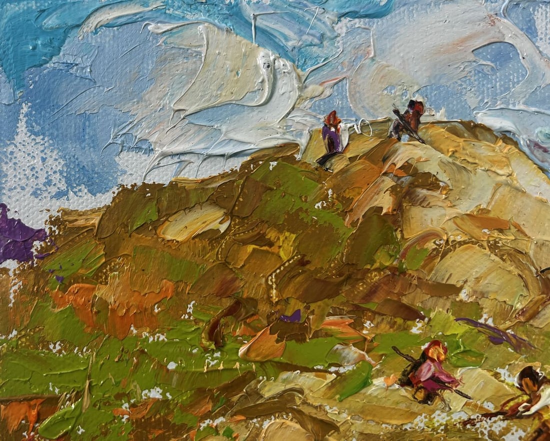 Oil painting Gentle wind over the haystack Oleksiy Ivanyuk - 7