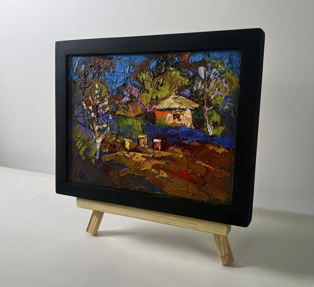 Oil painting Evening ray over spring fields Oleksiy Ivanyuk - 2