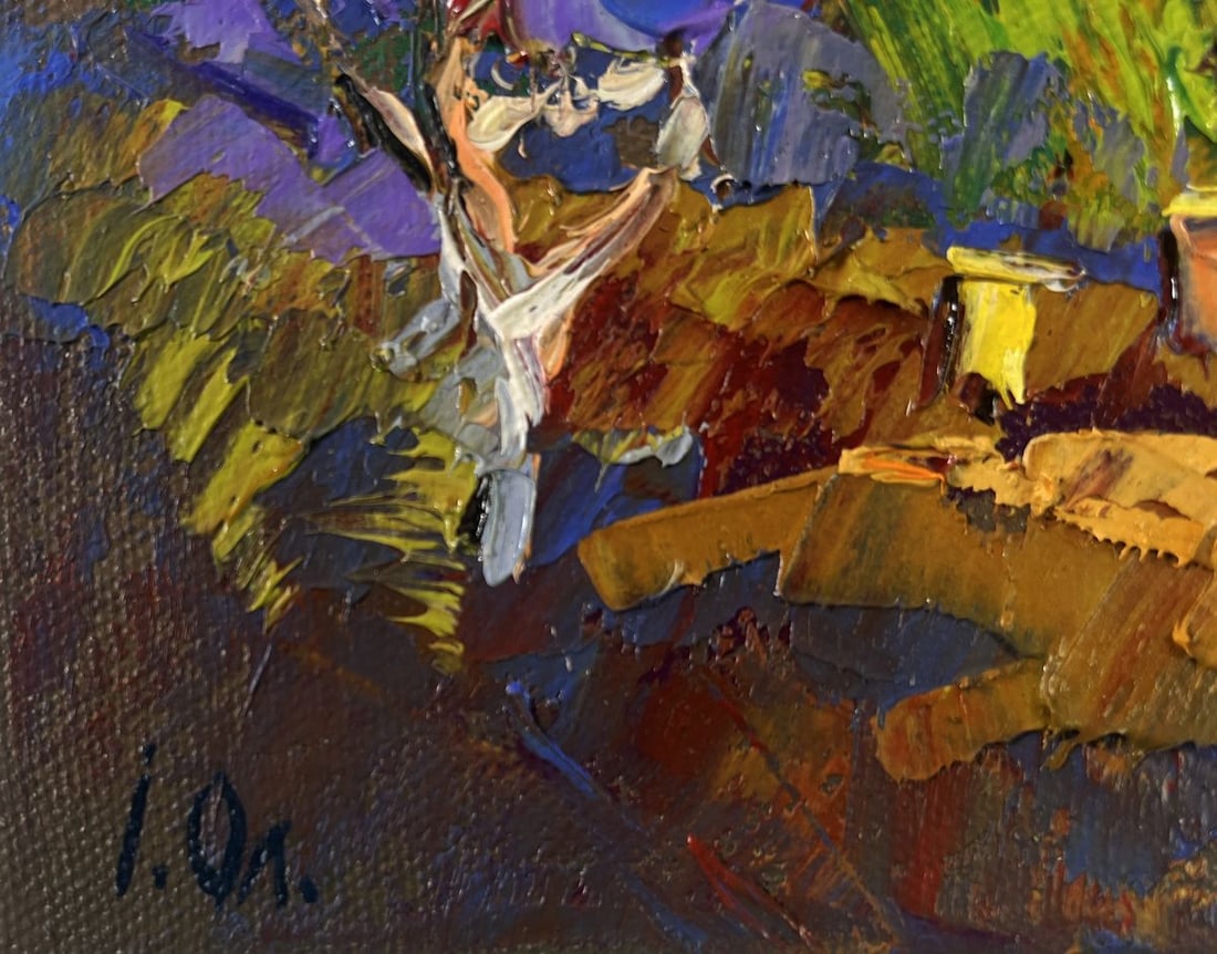 Oil painting Evening ray over spring fields Oleksiy Ivanyuk - 6