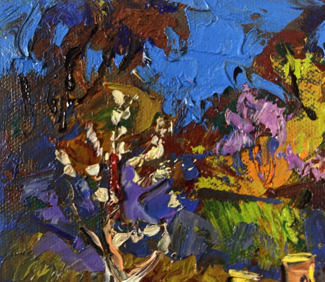 Oil painting Evening ray over spring fields Oleksiy Ivanyuk - 7