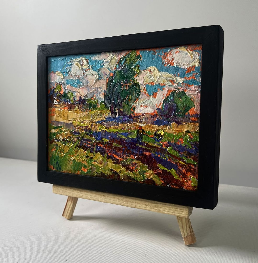 Oil painting The beginning of the harvest in the garden Oleksiy Ivanyuk - 2