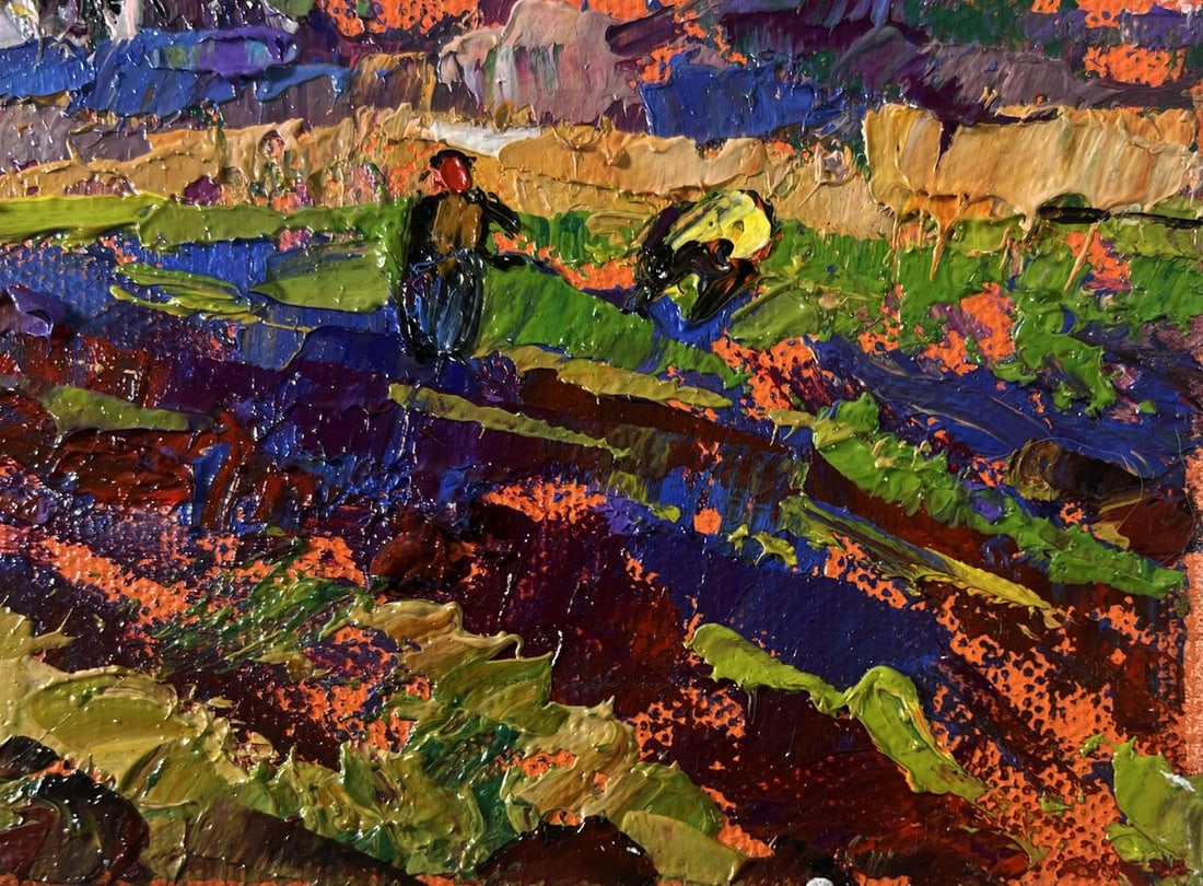 Oil painting The beginning of the harvest in the garden Oleksiy Ivanyuk - 5