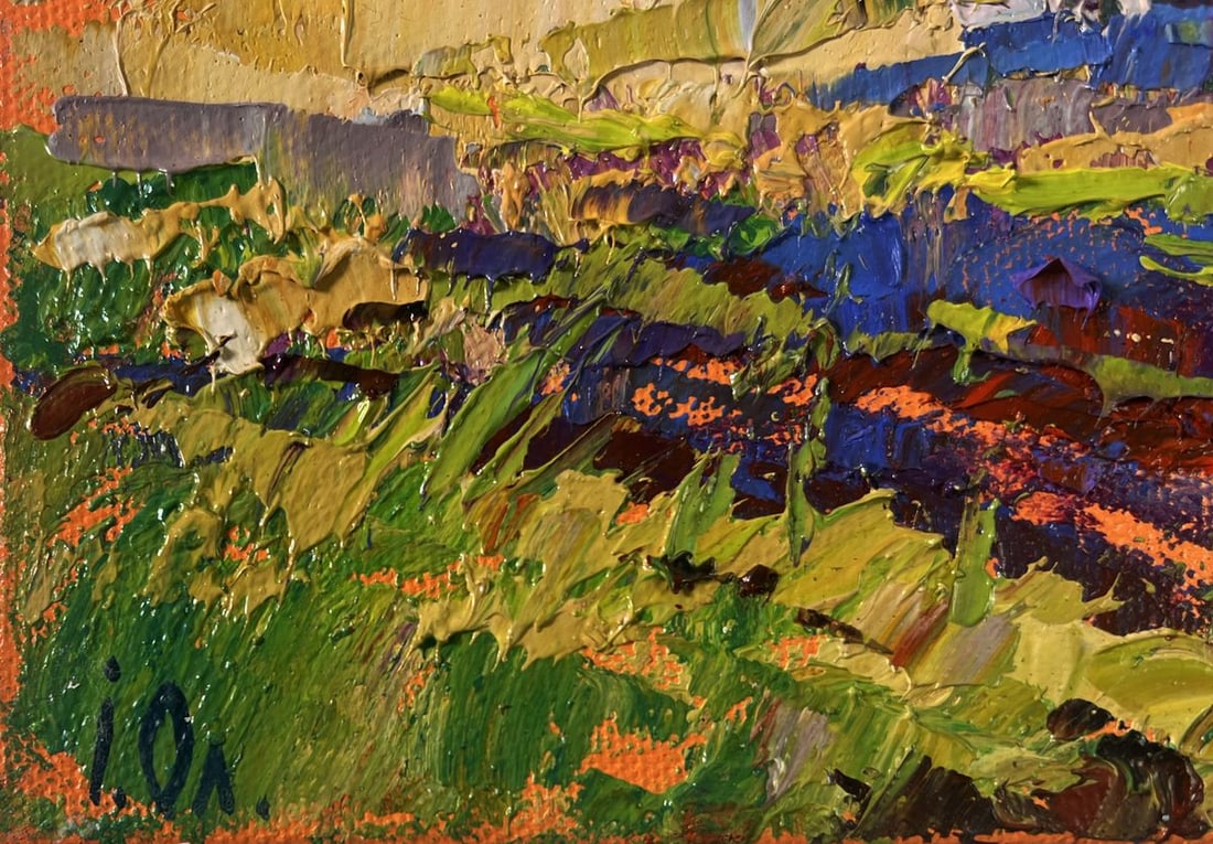 Oil painting The beginning of the harvest in the garden Oleksiy Ivanyuk - 6