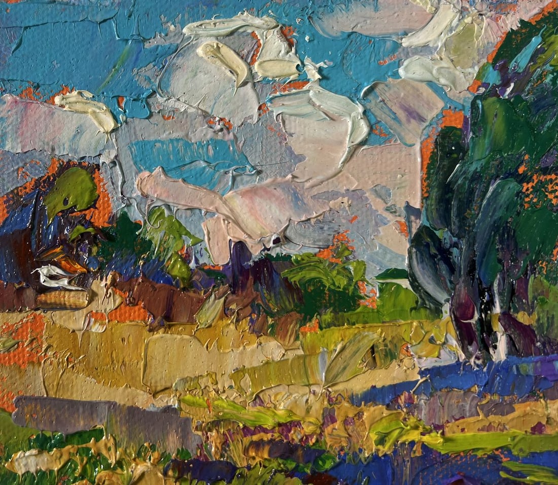 Oil painting The beginning of the harvest in the garden Oleksiy Ivanyuk - 7