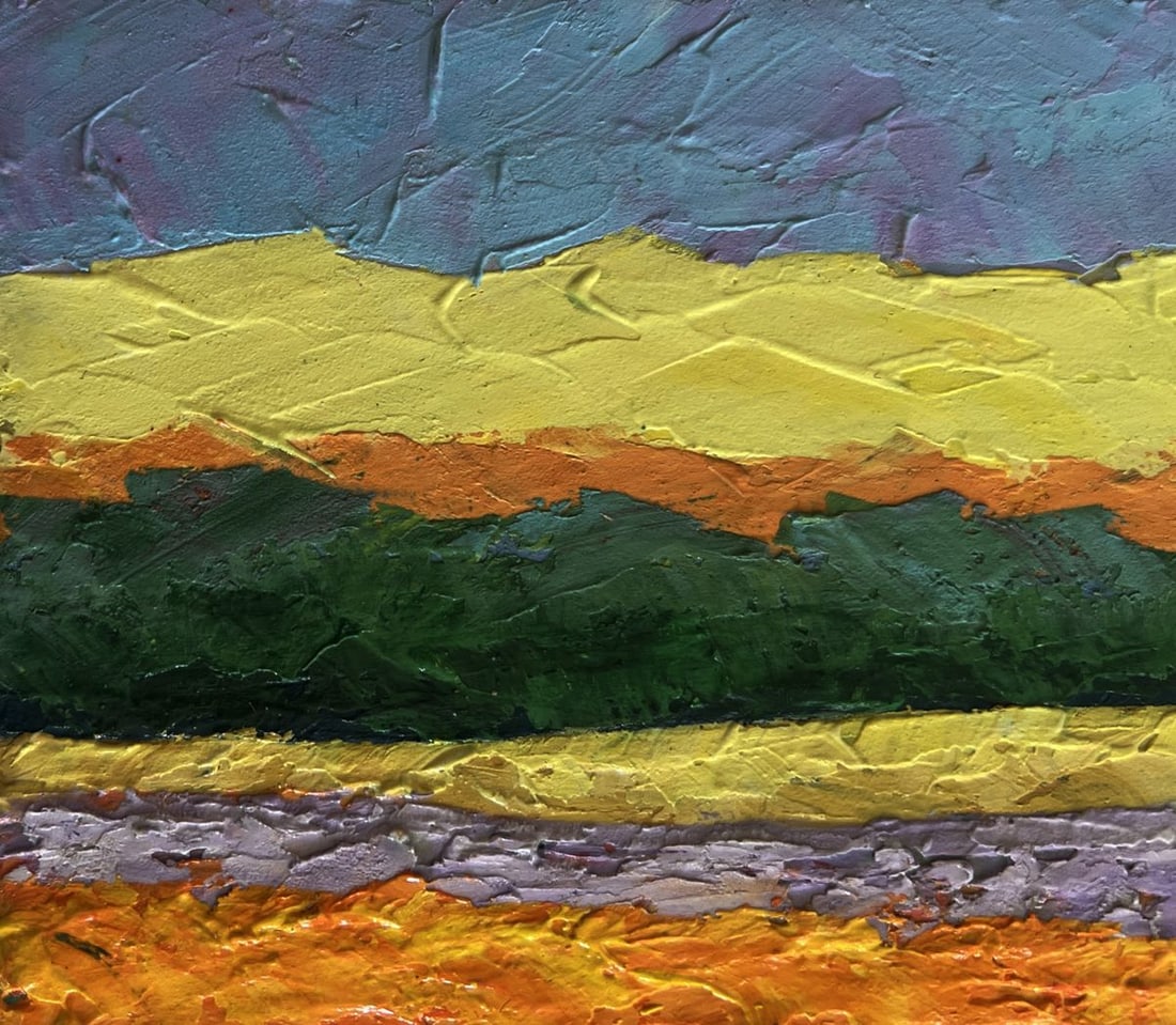 Oil painting Summer evening in the colors of nature V. Zadorozhnya - 5