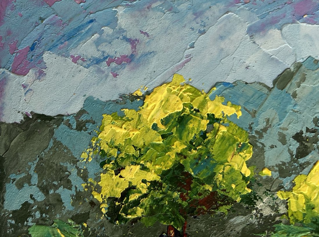 Oil painting Floral glow under the sky V. Zadorozhnya - 6