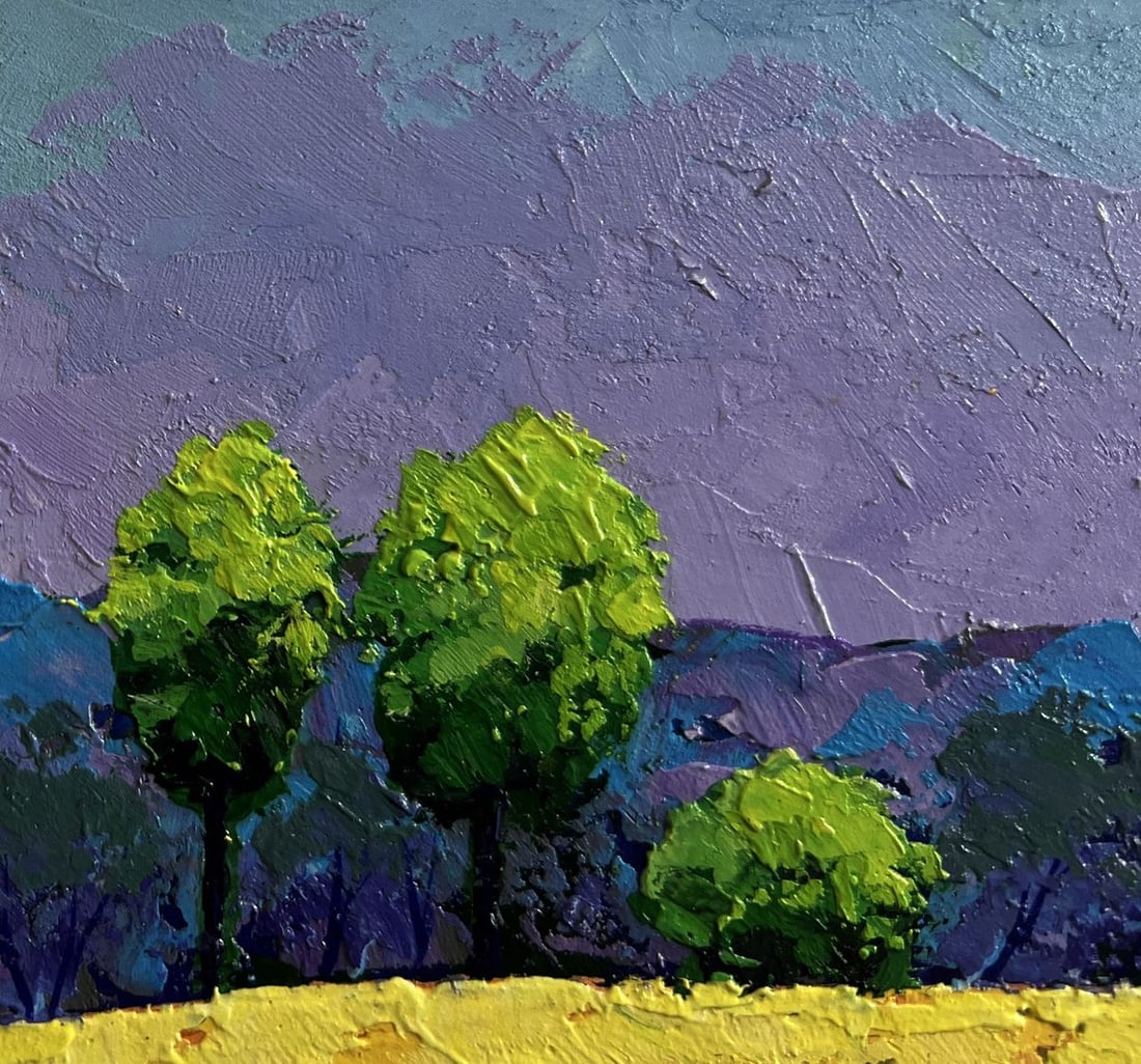 Oil painting Sounds of birds over the summer expanse V. Zadorozhnya - 5