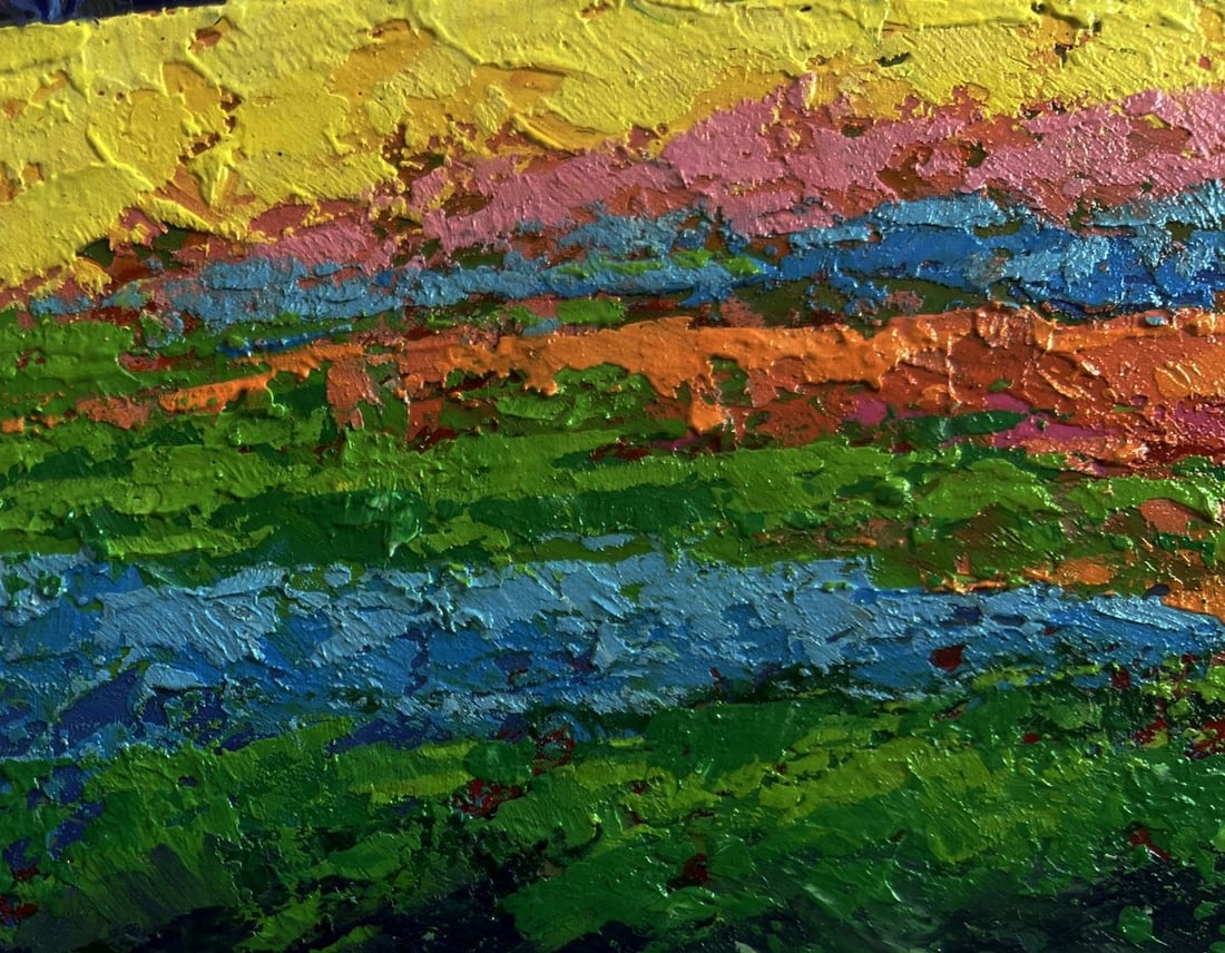 Oil painting Sounds of birds over the summer expanse V. Zadorozhnya - 6