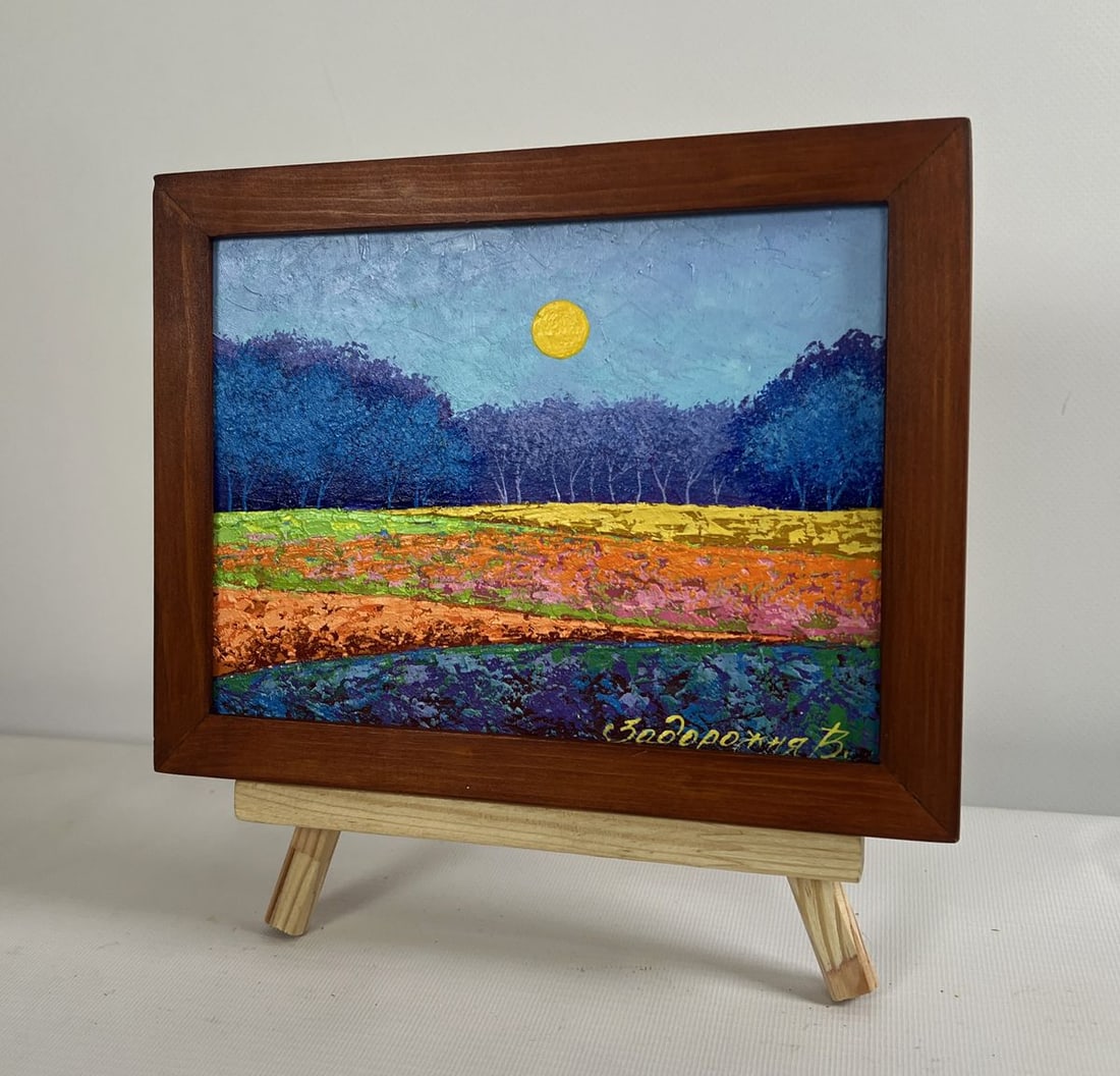 Oil painting Warm wind over the meadows V. Zadorozhnya - 2