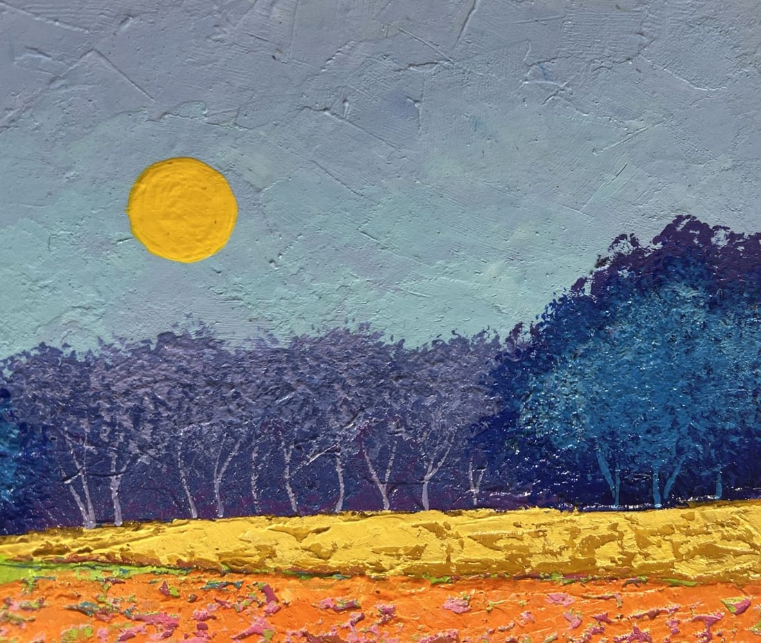 Oil painting Warm wind over the meadows V. Zadorozhnya - 5