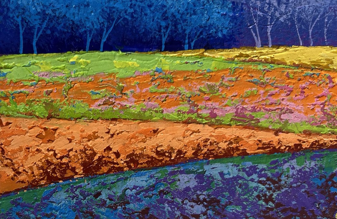 Oil painting Warm wind over the meadows V. Zadorozhnya - 6