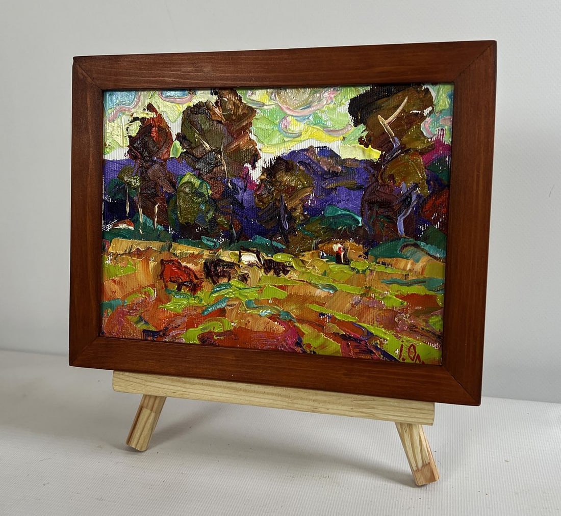 Oil painting On the pasture Alex Kalenyuk - 2