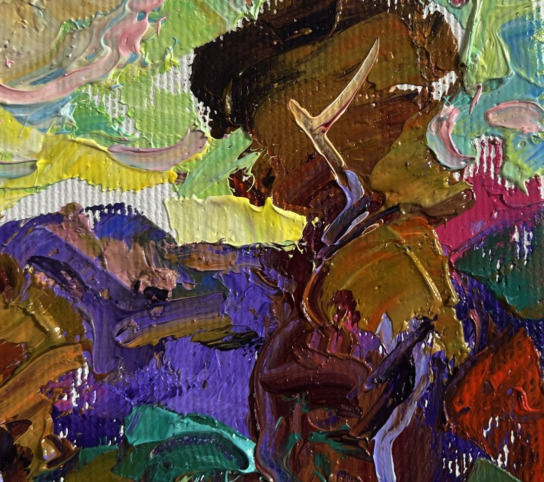 Oil painting On the pasture Alex Kalenyuk - 4