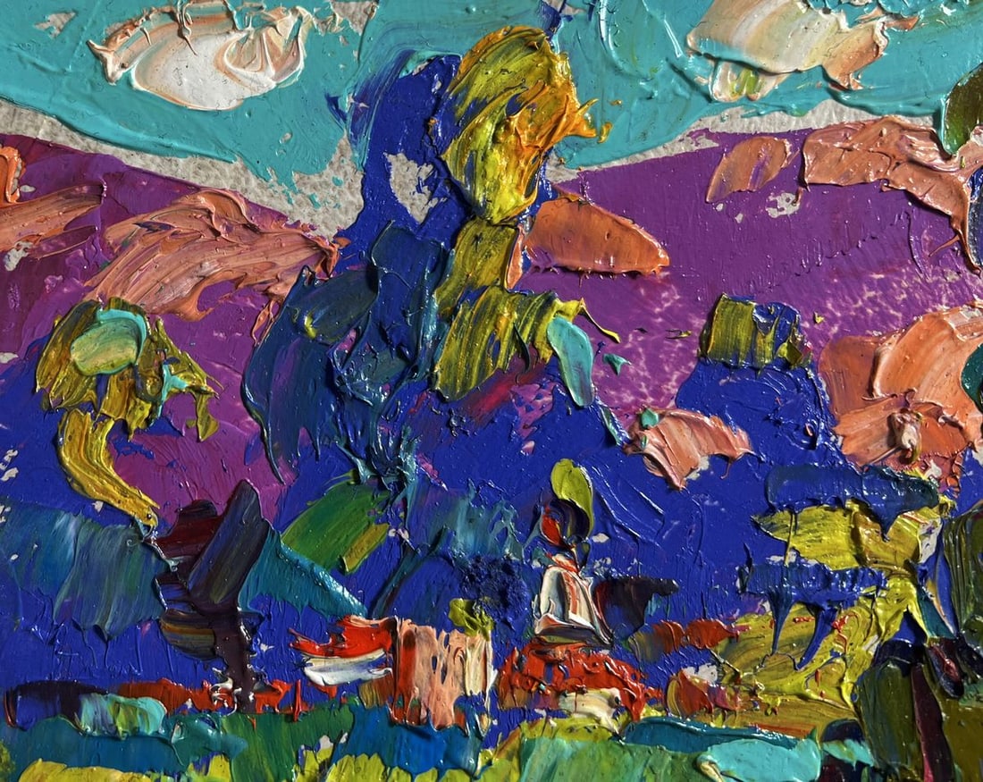 Oil painting Fresh summer morning Alex Kalenyuk - 5