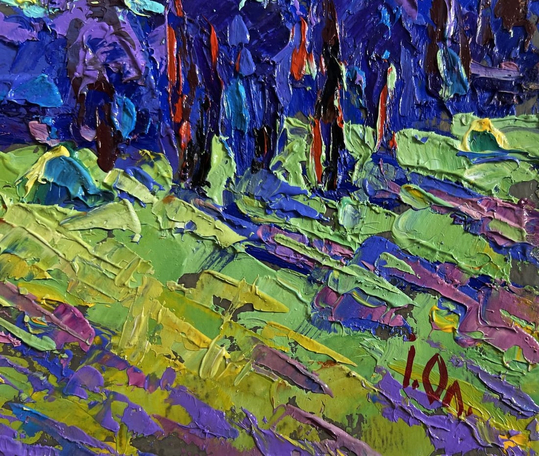 Oil painting Evening breeze in the field Alex Kalenyuk - 7