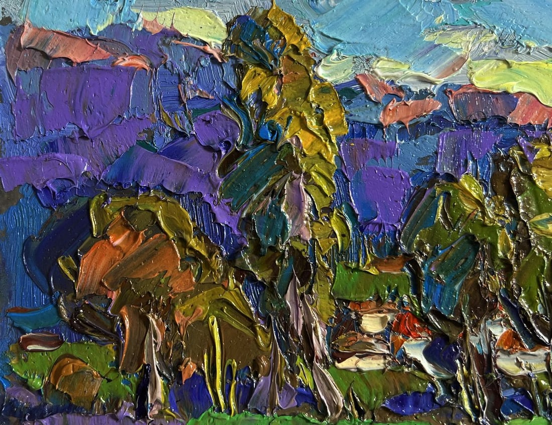 Oil painting Morning ringing of church bells Oksana Kalenyuk - 6