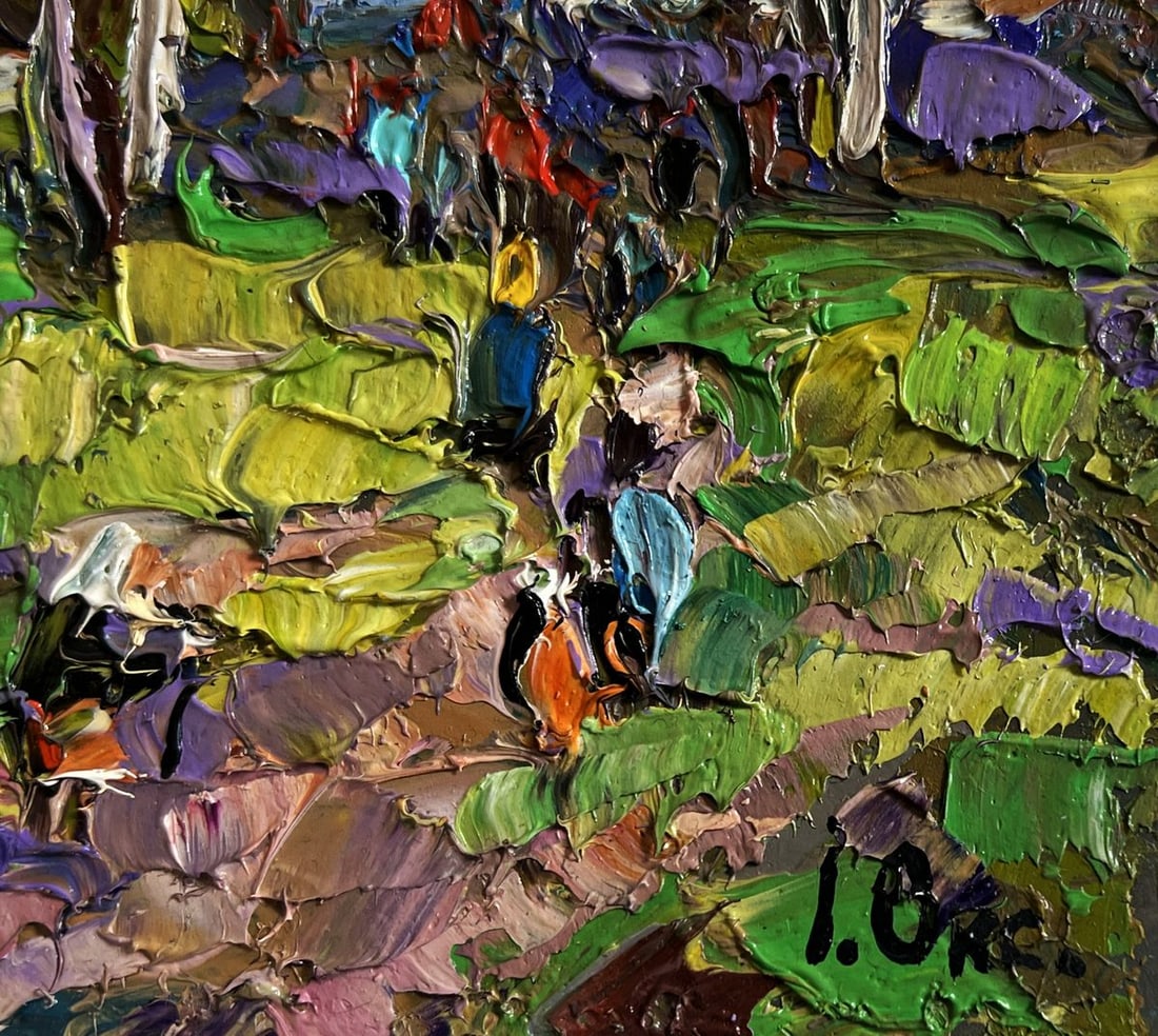 Oil painting Morning ringing of church bells Oksana Kalenyuk - 7