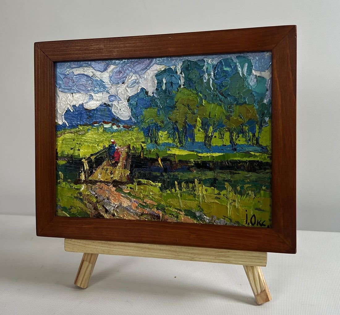 Oil painting To the other side Oksana Kalenyuk - 2