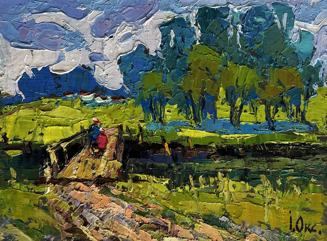 Oil painting To the other side Oksana Kalenyuk - 3