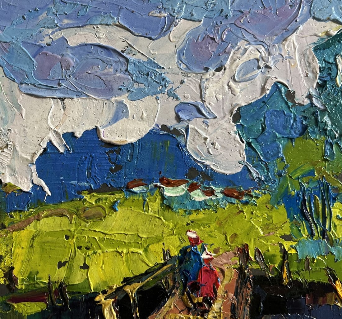 Oil painting To the other side Oksana Kalenyuk - 6