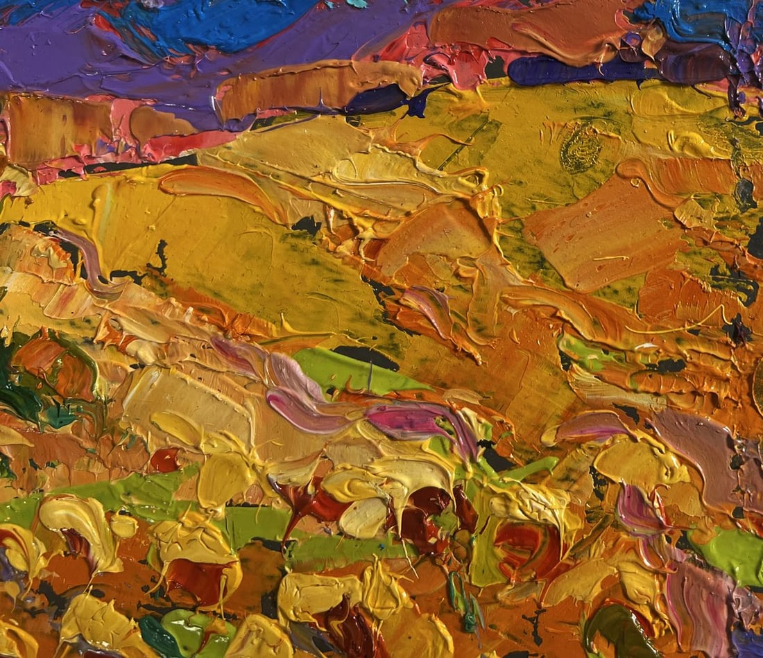 Oil painting Field of sunflowers Alex Kalenyuk - 4